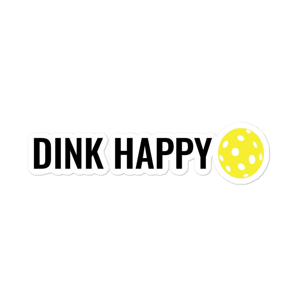 Pickleball Sticker, Dink Happy Sticker, Sports Sticker, PIckleball Gifts, Pickleball Decals, Sports Decals, Pickleball Player Gifts