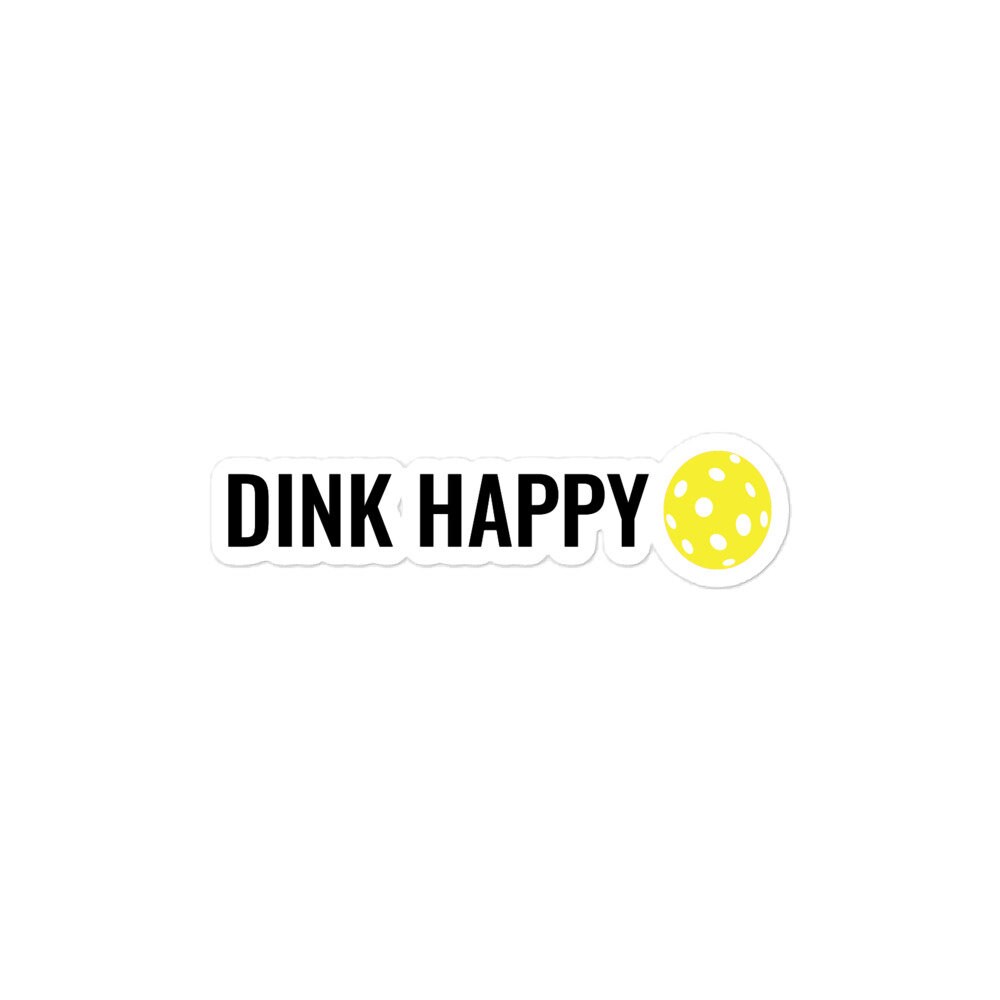 Pickleball Sticker, Dink Happy Sticker, Sports Sticker, PIckleball Gifts, Pickleball Decals, Sports Decals, Pickleball Player Gifts