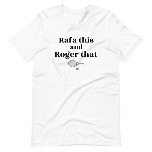 Tennis Shirt, Federer Shirt, Rafael Nadal Shirt, Sports GOAT Shirt, Tennis Gifts for Her, Roger Federer Fan Gift, Rafa Fan Gift