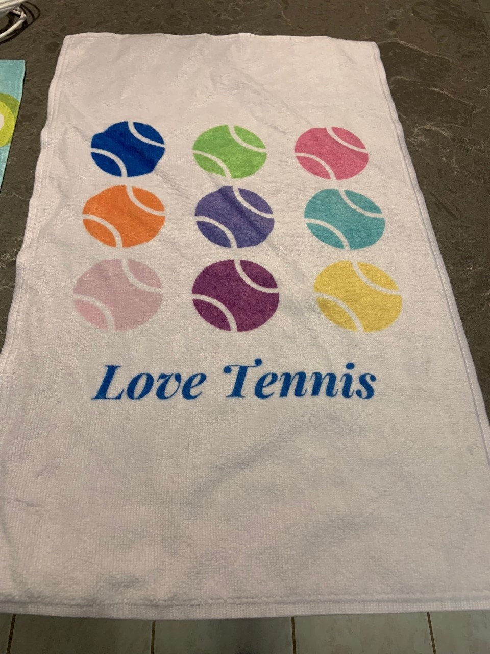 Tennis Towels, Sports Towels, Tennis Gifts, Love Tennis Gifts, Tennis Captain Gifts, Tennis Accessories