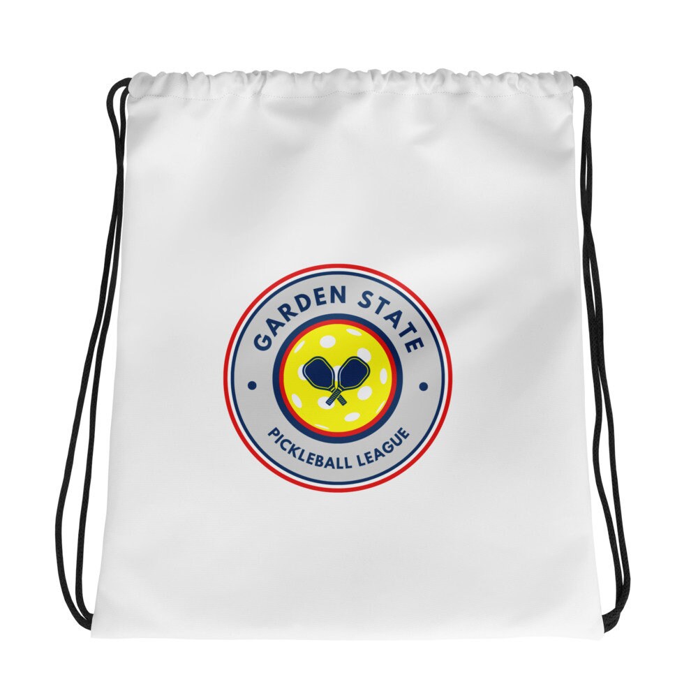 Garden State Pickleball League Drawstring Bag, Pickleball Bag, New Jersey Pickleball